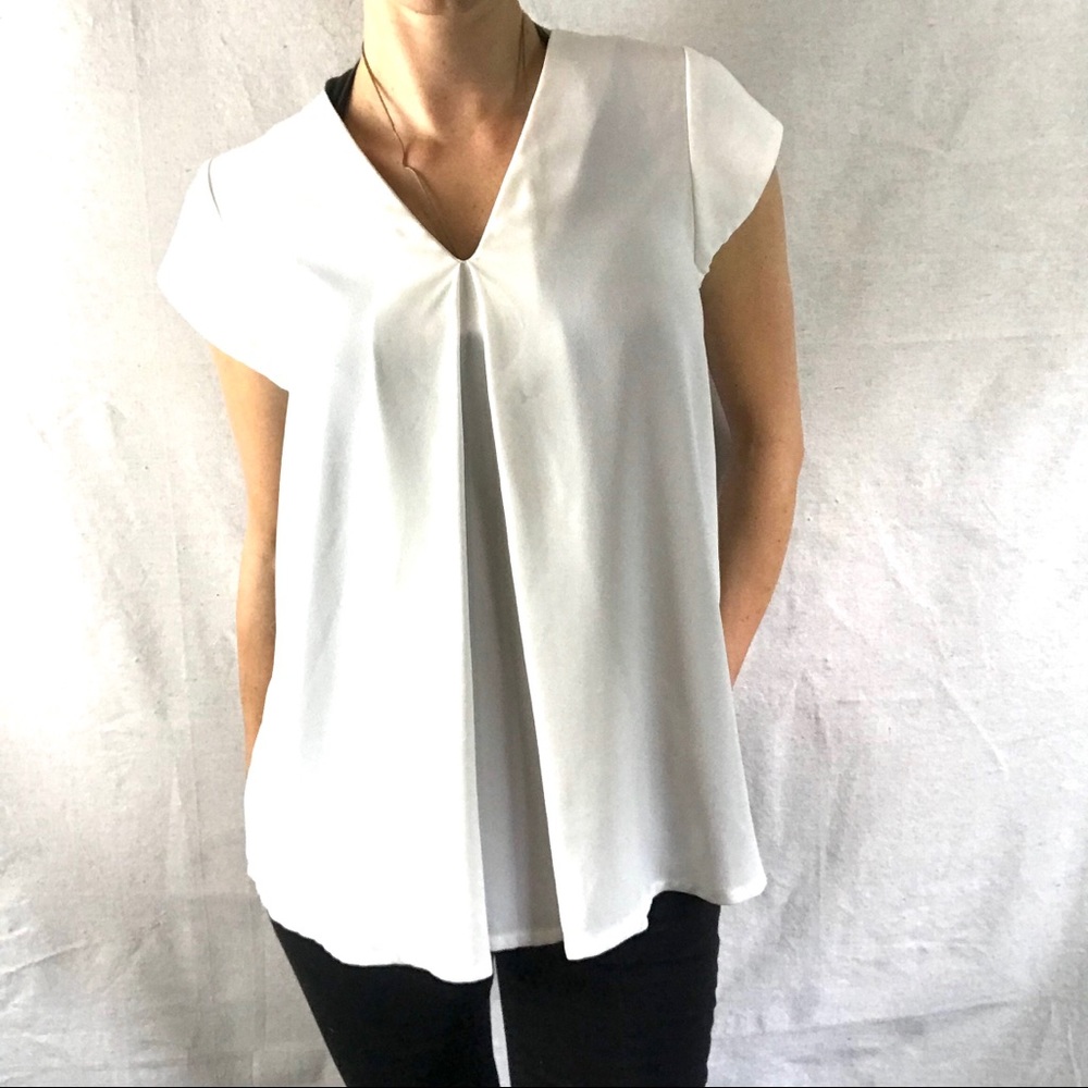 ASOS pleated front blouse